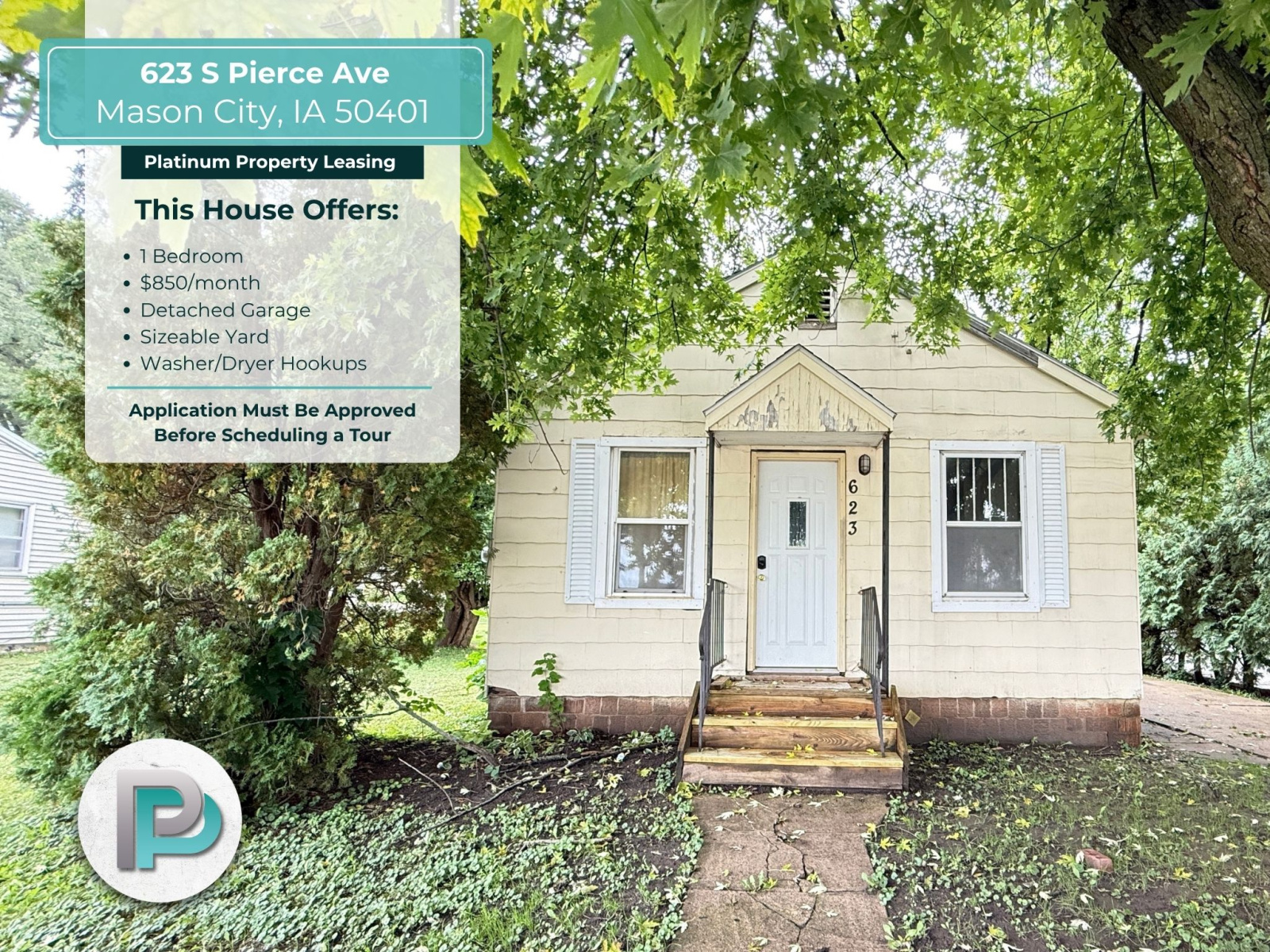 623 S Pierce Ave, Mason City, Iowa 50401, 1 Bedroom Bedrooms, ,1 BathroomBathrooms,House,For Rent,S Pierce Ave,1306