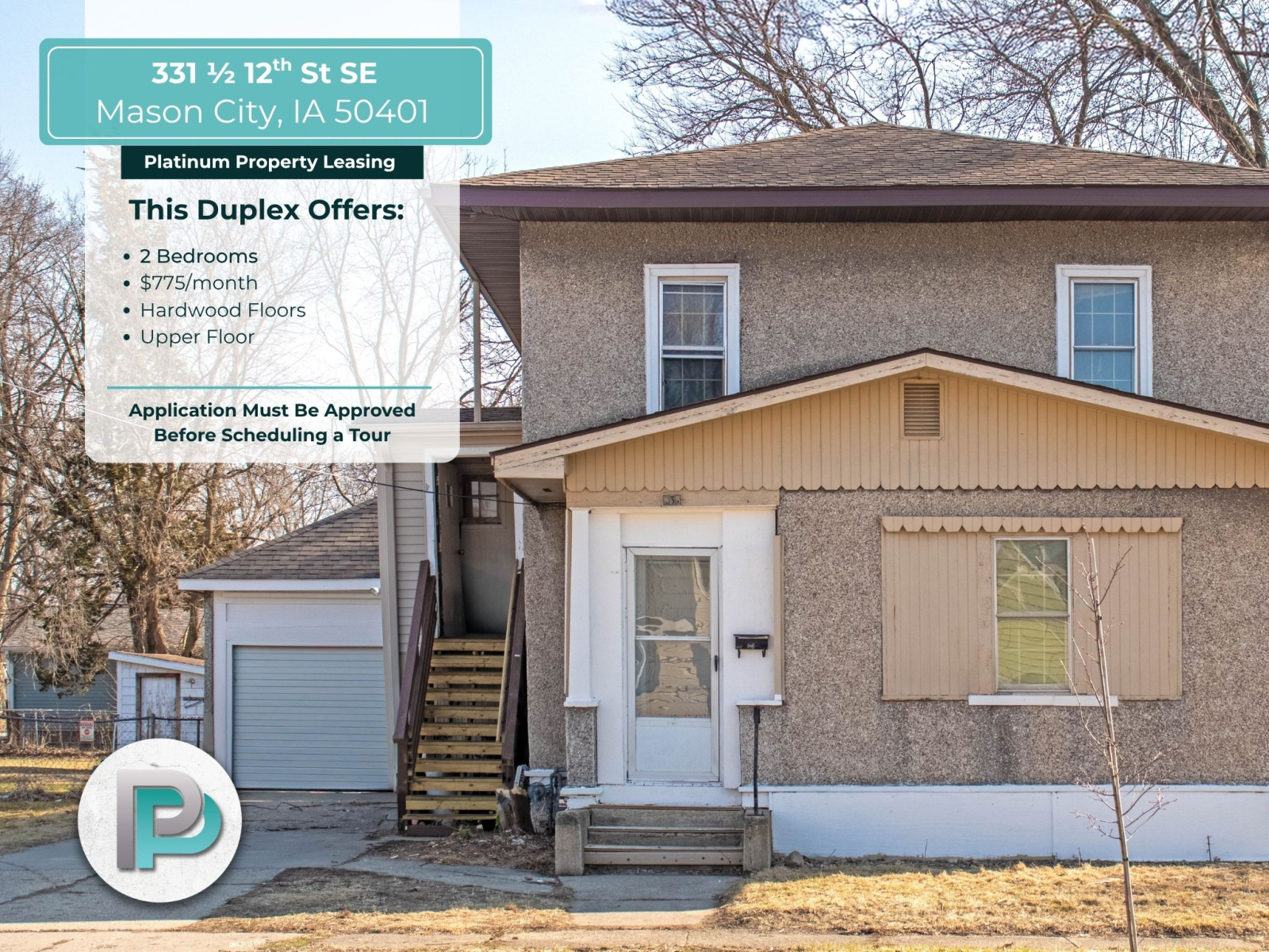 331 1/2 12th St. SE, Mason City, Iowa 50401, 2 Bedrooms Bedrooms, ,1 BathroomBathrooms,Duplex,For Rent,12th St. SE,2,1334