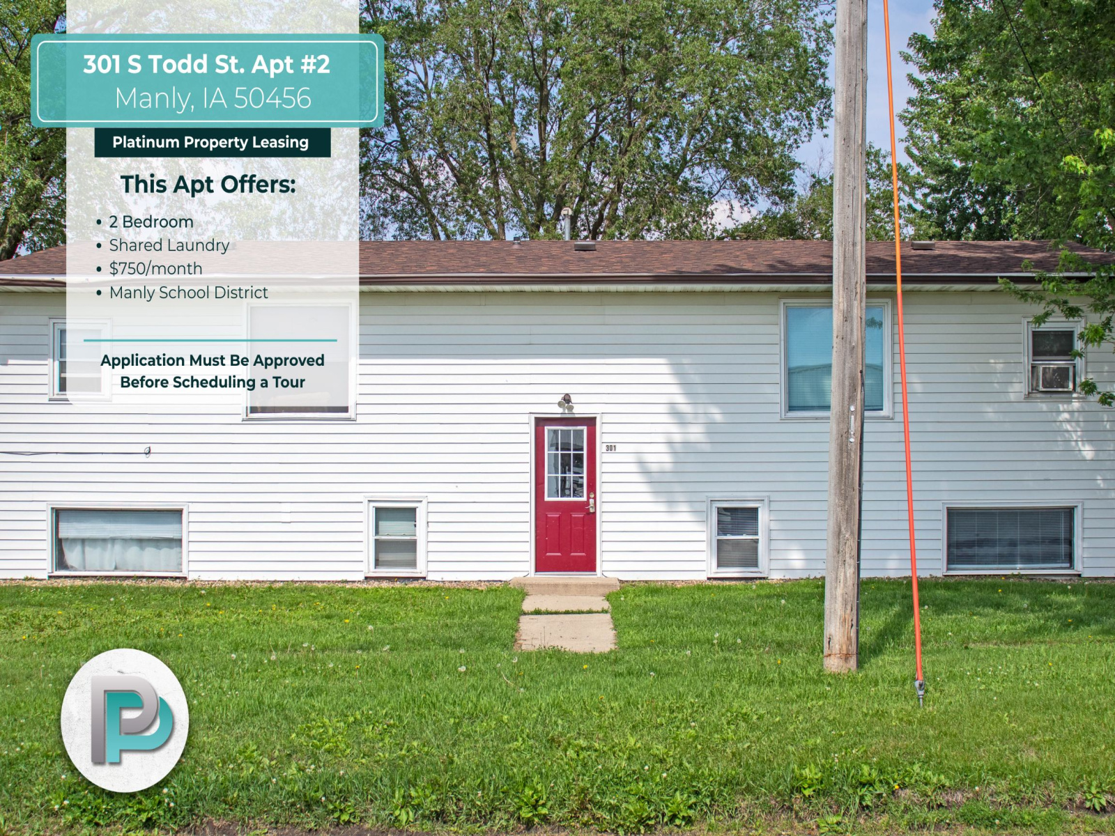 301 #2 S Todd St., Manly, Iowa 50456, 2 Bedrooms Bedrooms, ,1 BathroomBathrooms,Apartment,For Rent,S Todd St.,1337 301 #2 S Todd St., Manly, Iowa 50456, 2 Bedrooms Bedrooms, ,1 BathroomBathrooms,Apartment,For Rent,S Todd St.,1337