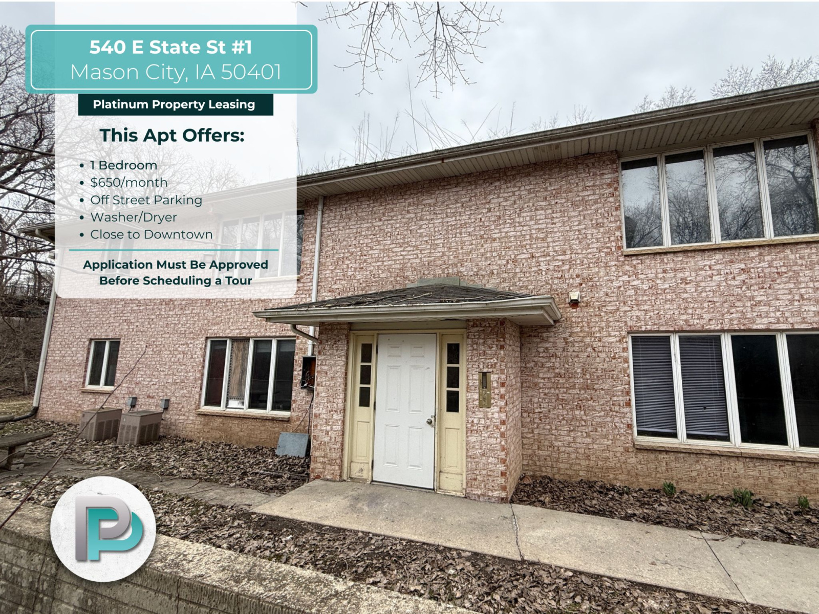 540 E State St #1, Mason City, Iowa 50401, 1 Bedroom Bedrooms, ,1 BathroomBathrooms,Apartment,For Rent,E State St #1,1352