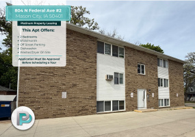 804 N Federal Ave #2, Mason City, Iowa 50401, 2 Bedrooms Bedrooms, ,1 BathroomBathrooms,Apartment,For Rent,Northtown Apartments,N Federal Ave #2,1355
