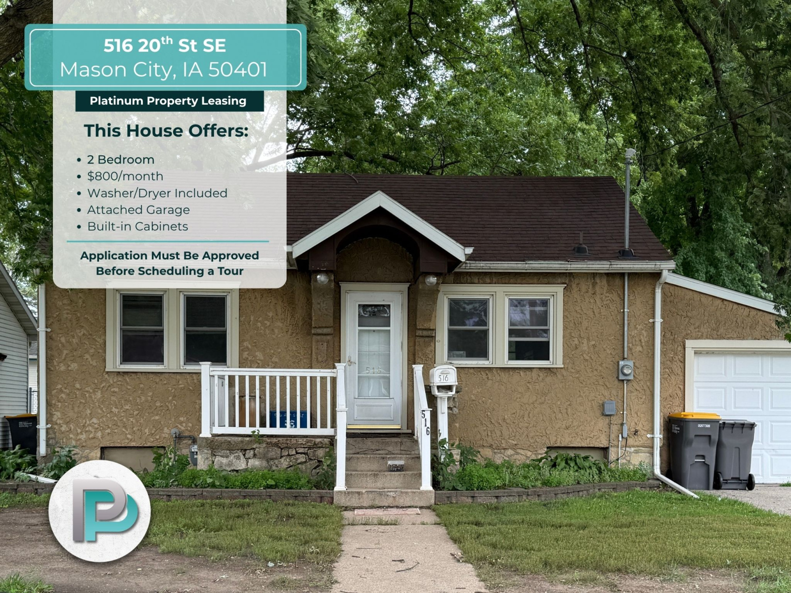 516 20th St SE, Mason City, Iowa 50401, 2 Bedrooms Bedrooms, ,1 BathroomBathrooms,House,For Rent,20th St SE ,1364