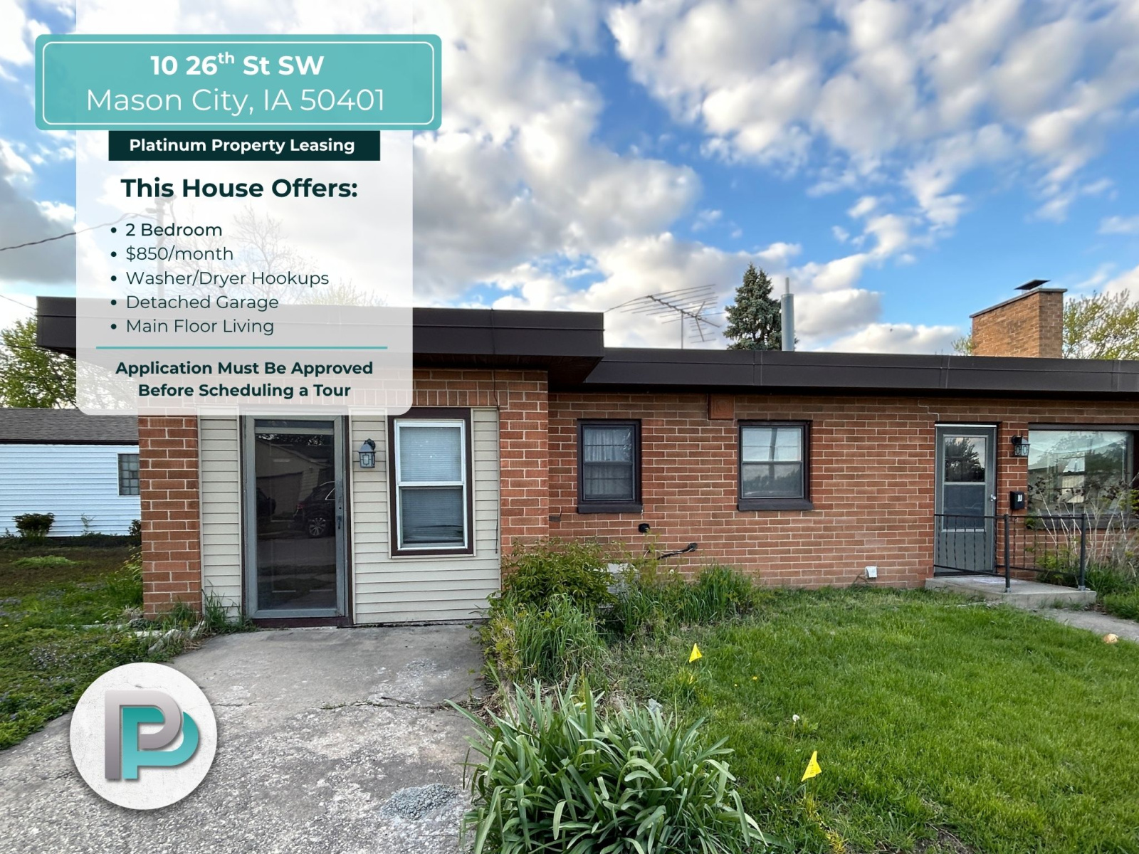 10 26th St SW, Mason City, Iowa 50401, 2 Bedrooms Bedrooms, ,1 BathroomBathrooms,House,For Rent,26th St SW ,1365