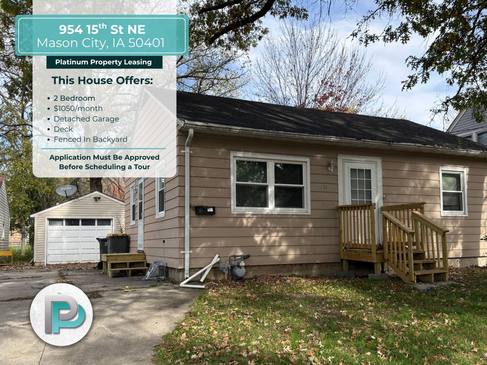 954 15th St NE, Mason City, Iowa 50401, 2 Bedrooms Bedrooms, ,1 BathroomBathrooms,House,For Rent,15th St NE,1370