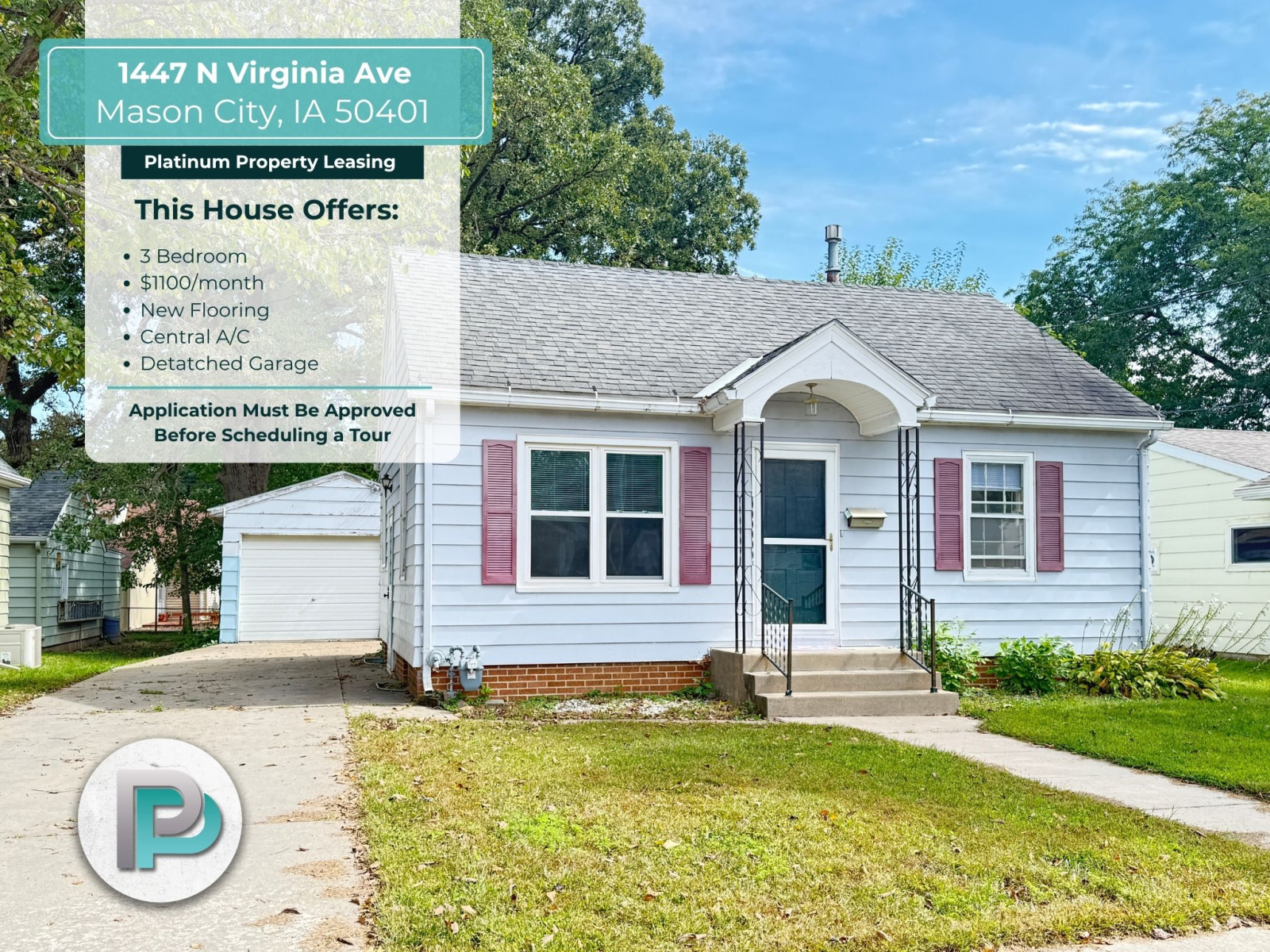 1447 N Virginia Ave, Mason City, Iowa 50401, 3 Bedrooms Bedrooms, ,2 BathroomsBathrooms,House,For Rent,N Virginia Ave ,1378