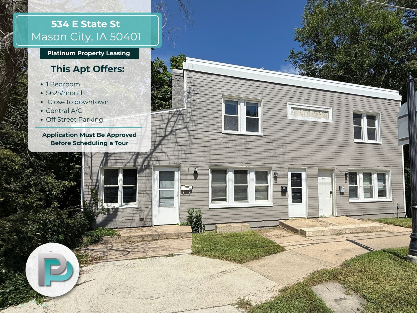 534 E State St, Mason City, Iowa 50401, 1 Bedroom Bedrooms, ,1 BathroomBathrooms,Apartment,For Rent,E State St ,1380