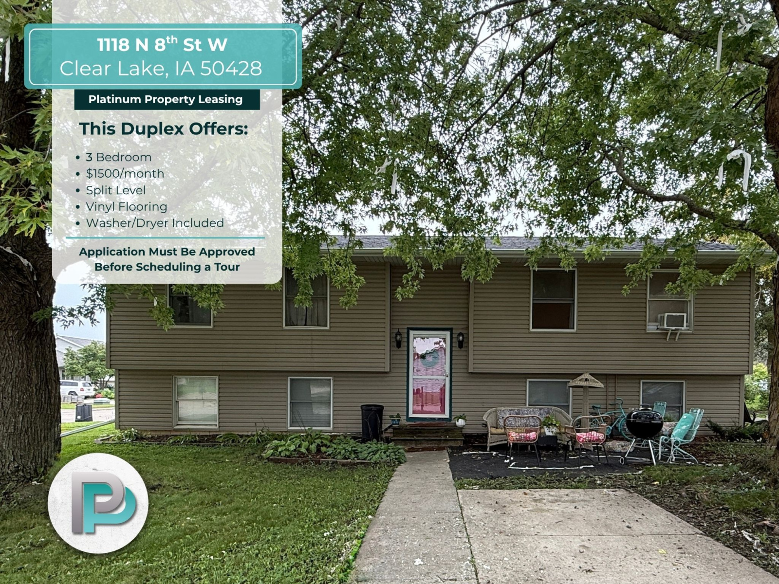 1118 N 8th St W, Clear Lake, Iowa 50428, 3 Bedrooms Bedrooms, ,2 BathroomsBathrooms,Duplex,For Rent,N 8th St W,1385