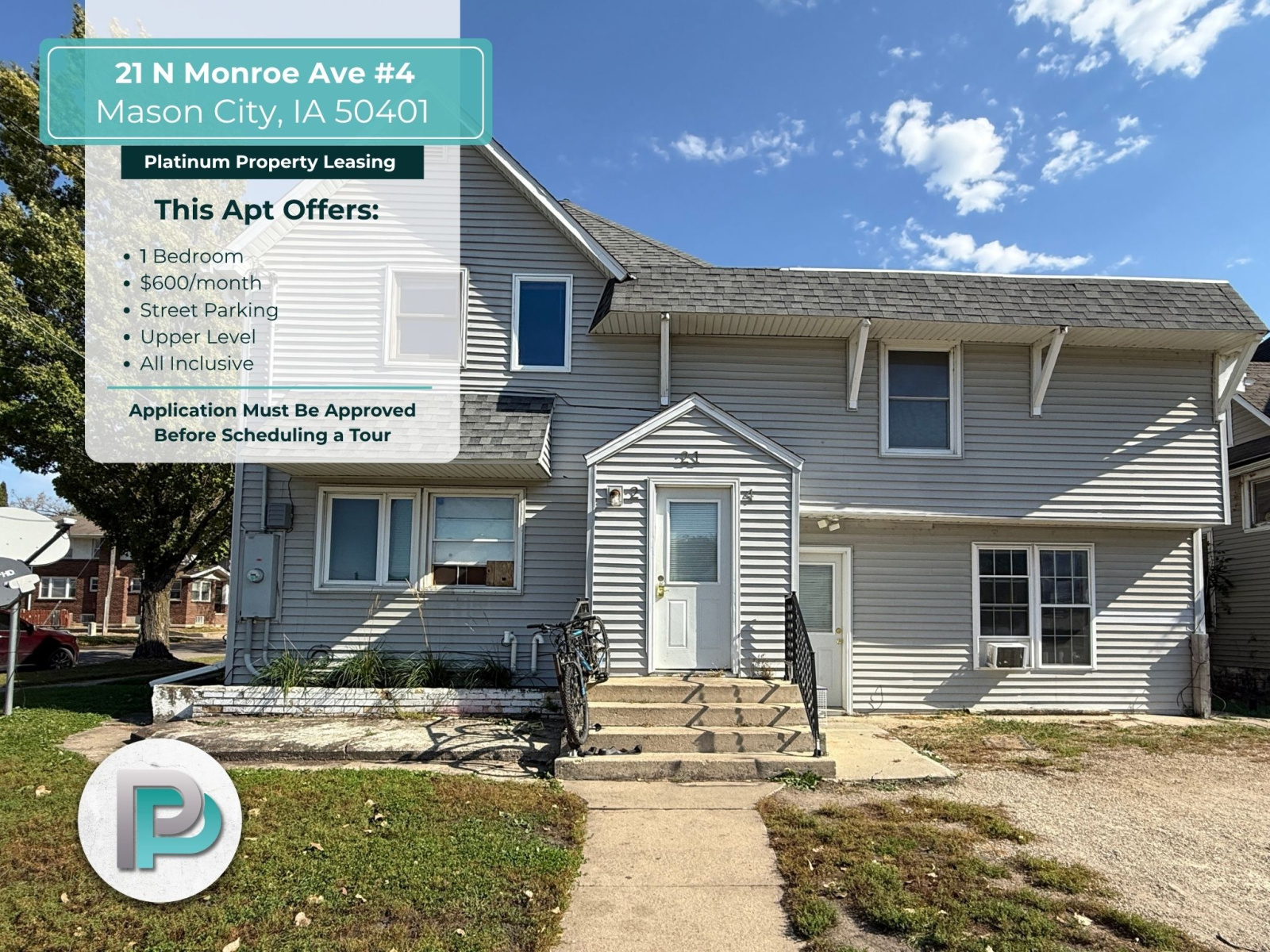 21 #4 N Monroe Ave, Mason City, Iowa 50401, 1 Bedroom Bedrooms, ,1 BathroomBathrooms,Apartment,For Rent,N Monroe Ave,1391 21 #4 N Monroe Ave, Mason City, Iowa 50401, 1 Bedroom Bedrooms, ,1 BathroomBathrooms,Apartment,For Rent,N Monroe Ave,1391