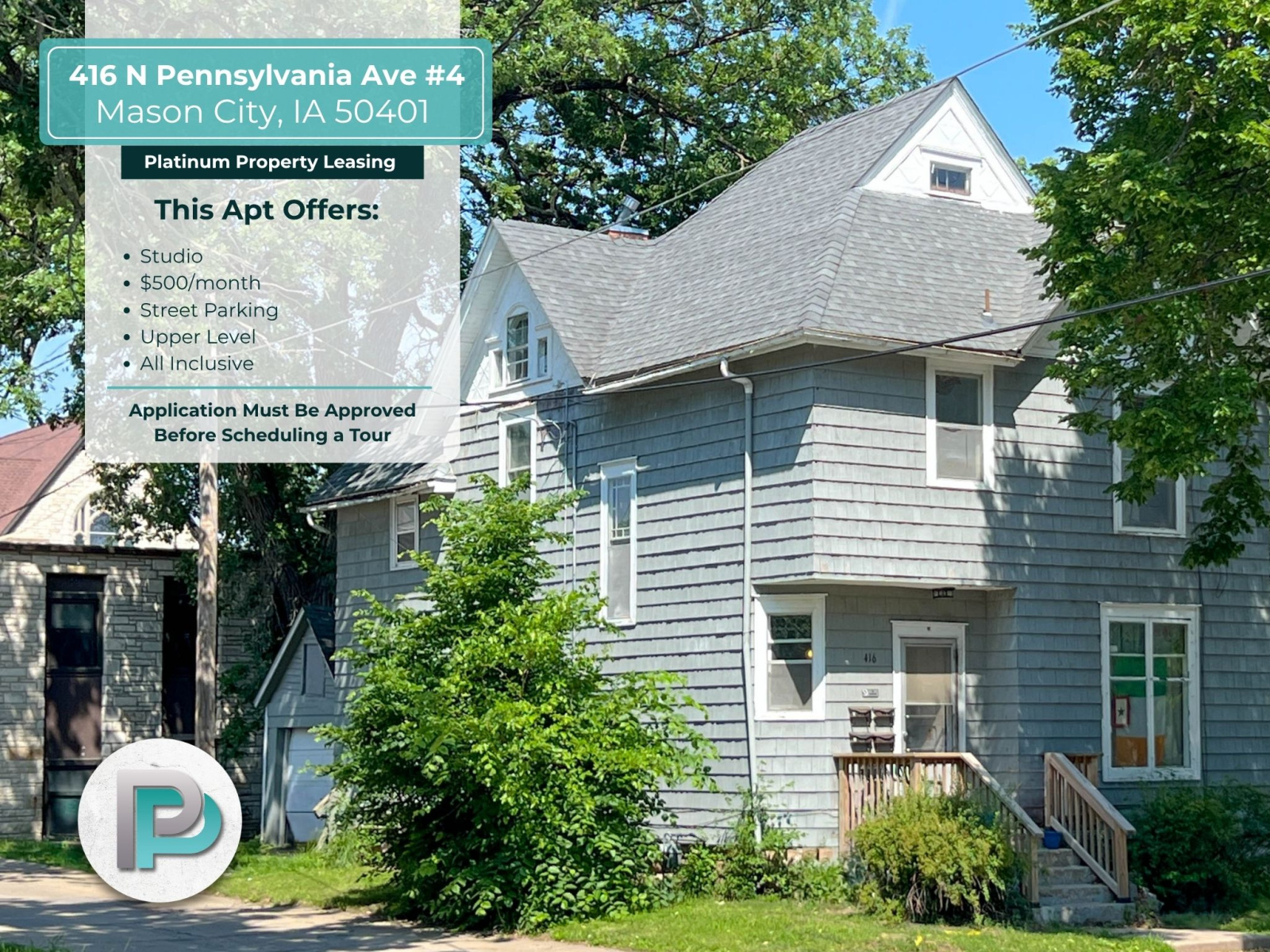 416 #3 N Pennsylvania Ave, Mason City, Iowa 50401, ,1 BathroomBathrooms,Apartment,For Rent,N Pennsylvania Ave,1392